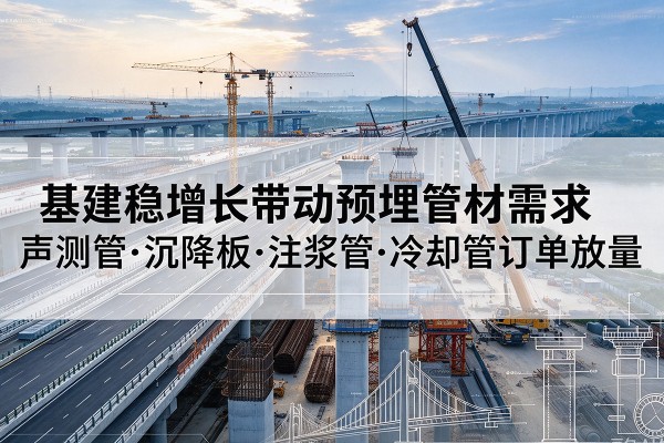 淮阳基建稳增长带动预埋监测管材需求，声测管、沉降板、注浆管订单持续放量