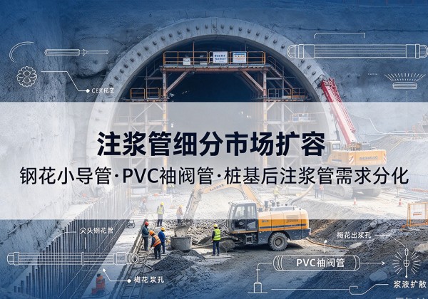 淮阳注浆管细分市场扩容，隧道钢花小导管、PVC 袖阀管、桩基后注浆管需求分化